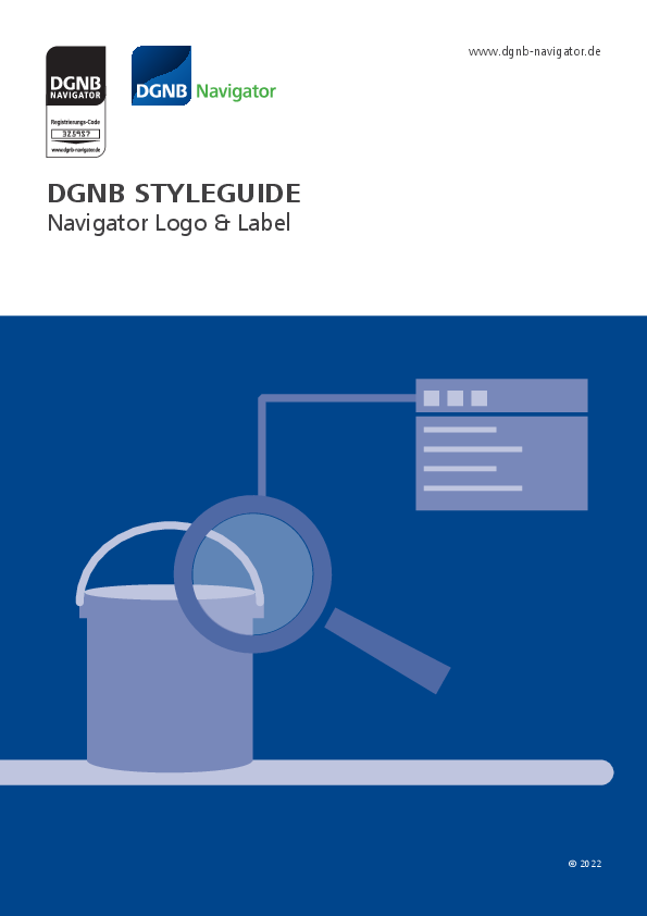 DGNB Styleguide zum Navigator Logo & Label